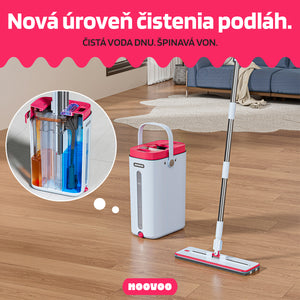 Dvojkomorový plochý mop - samočistiaci