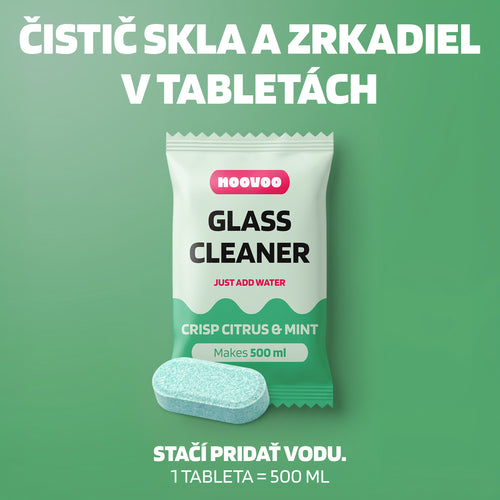 Čistič skla a zrkadiel v tabletách