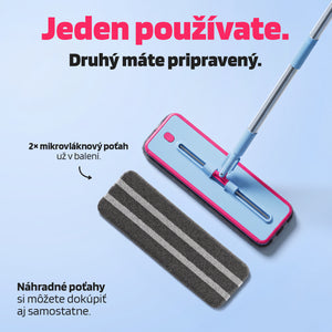 Dvojkomorový plochý mop - samočistiaci