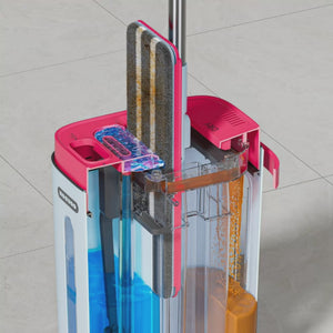 Dvojkomorový plochý mop - samočistiaci